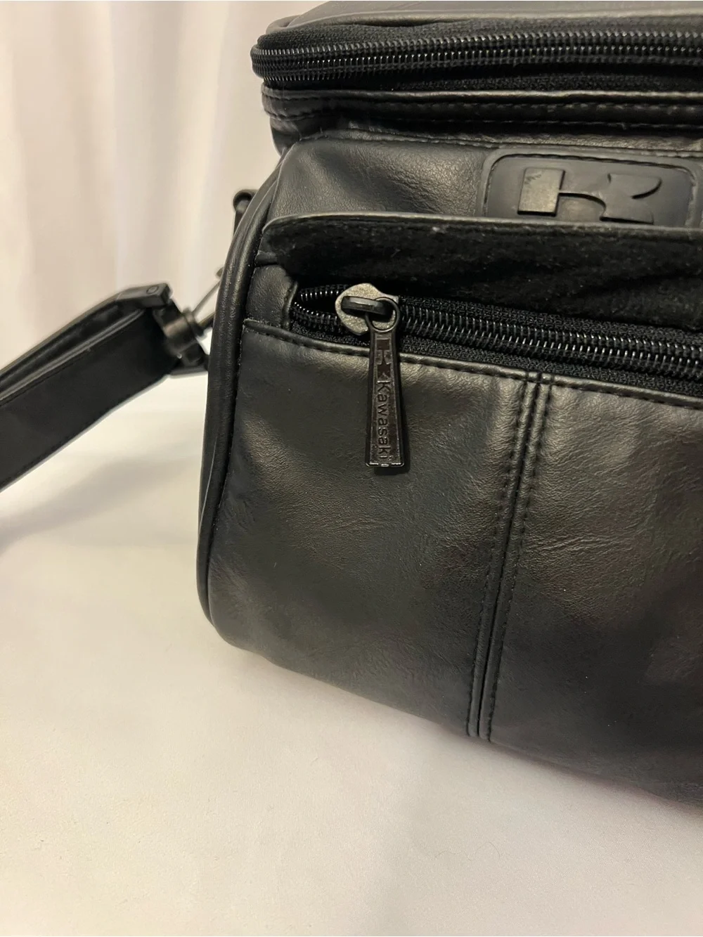 Genuine Kawasaki Motorcycle Travel Bag Black Shoulder Bag